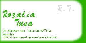 rozalia tusa business card